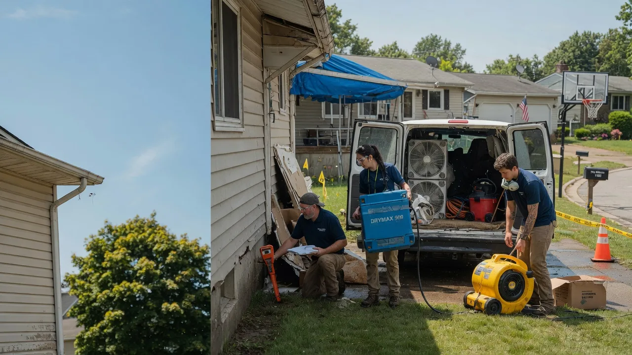 Ceiling Leak Cleanup in Edison, OH near me